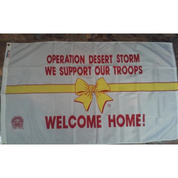 Vintage Operation Desert Storm Flag Banner 3' x 5' - Picture 7 of 8